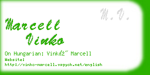 marcell vinko business card